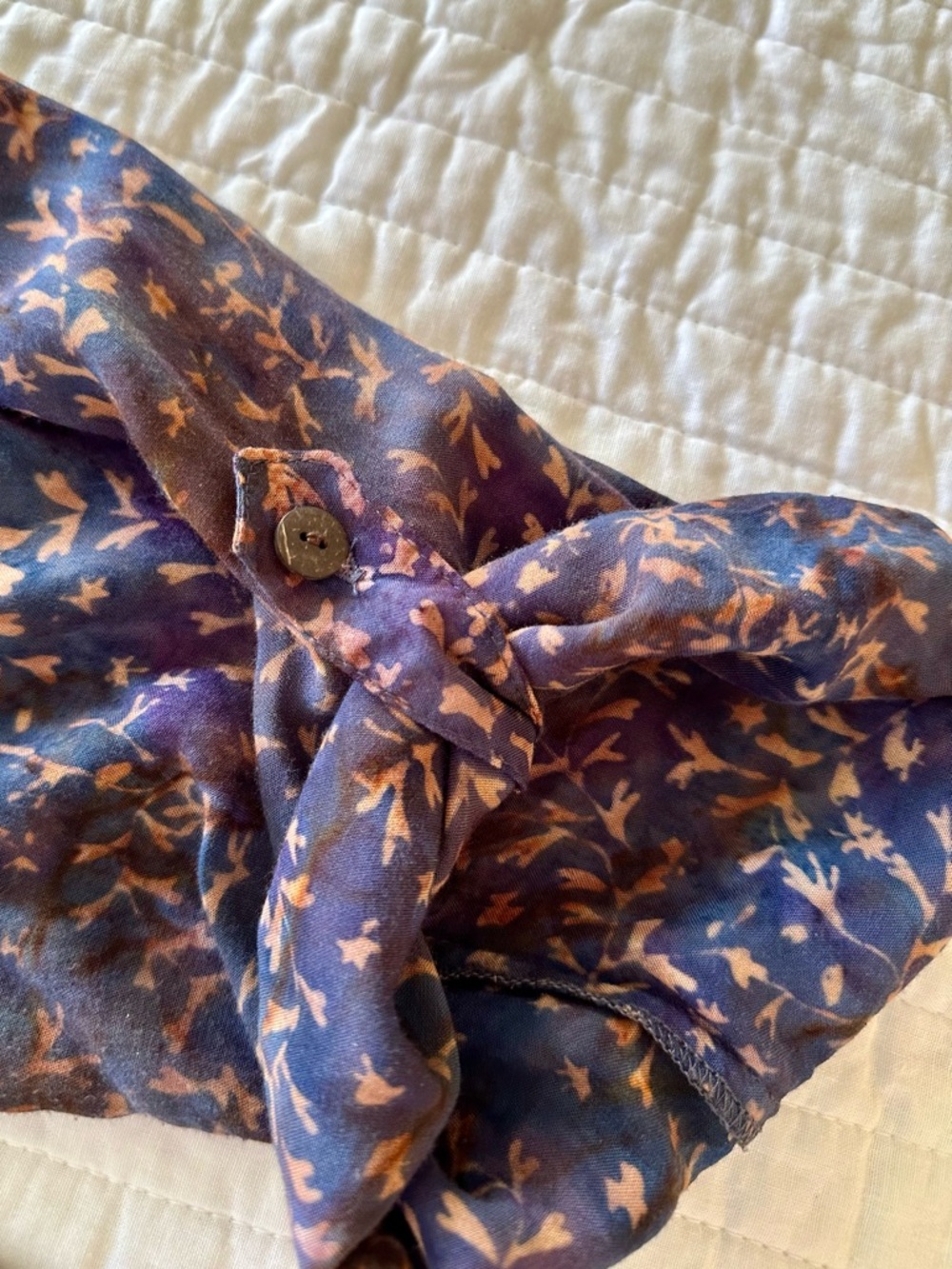 Go Fish Anthropologie Style Boho Midi Dress Handmade Floral Coastal Resort XL - Picture 5 of 9